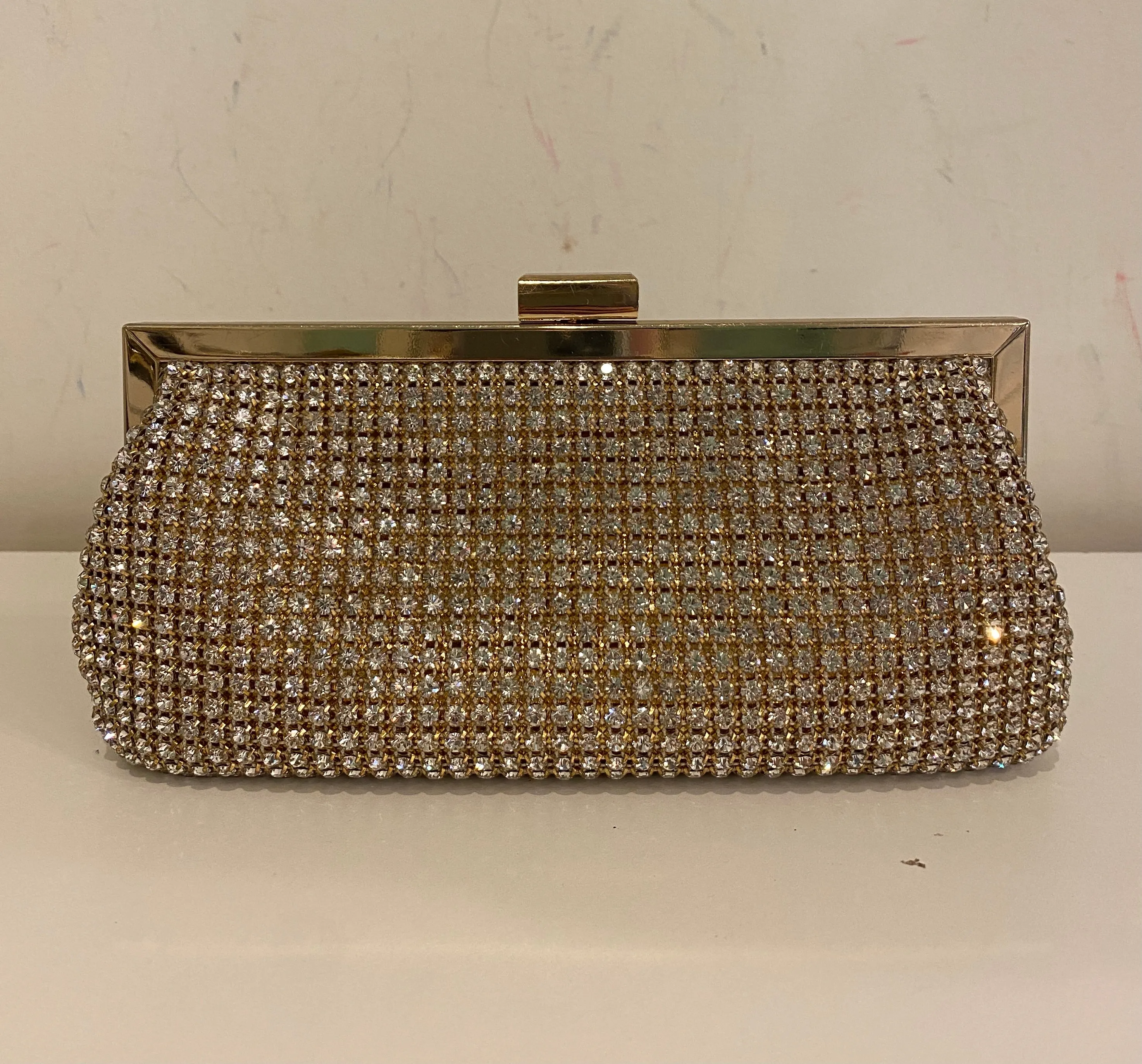 14500 Gold Crystal Clutch