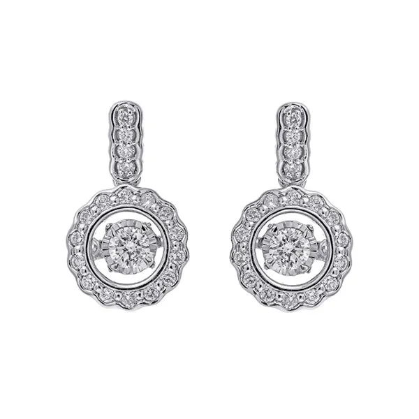 14KT WHITE GOLD DIAMOND (1/3CTW) EARRING