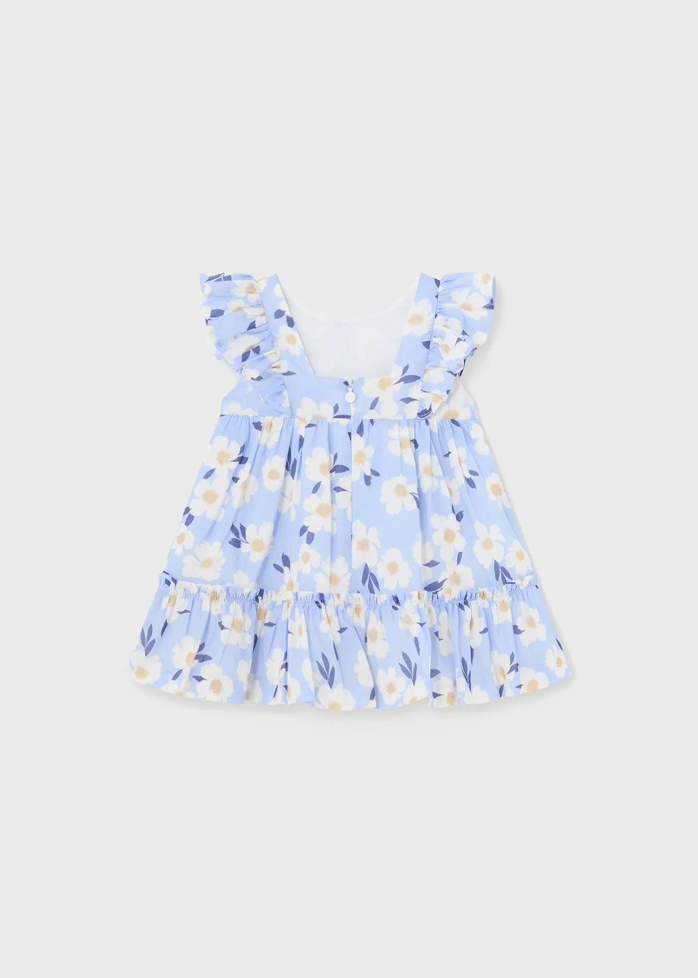 1917 - Printed dress for baby girl - Indigo