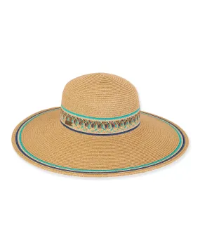 2024 Sun N Sand Willa Women's Paper Braid Floppy Hat - HH3067