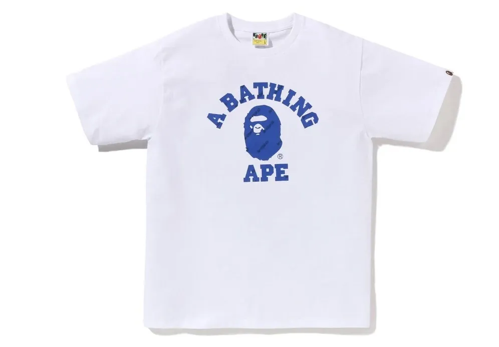 A BATHING APE  |Crew Neck Unisex Street Style Cotton Short Sleeves Logo