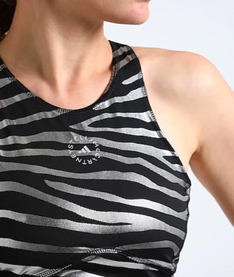 adidas by Stella McCartney  |Casual Style Sleeveless Bi-color Logo Tanks & Camisoles