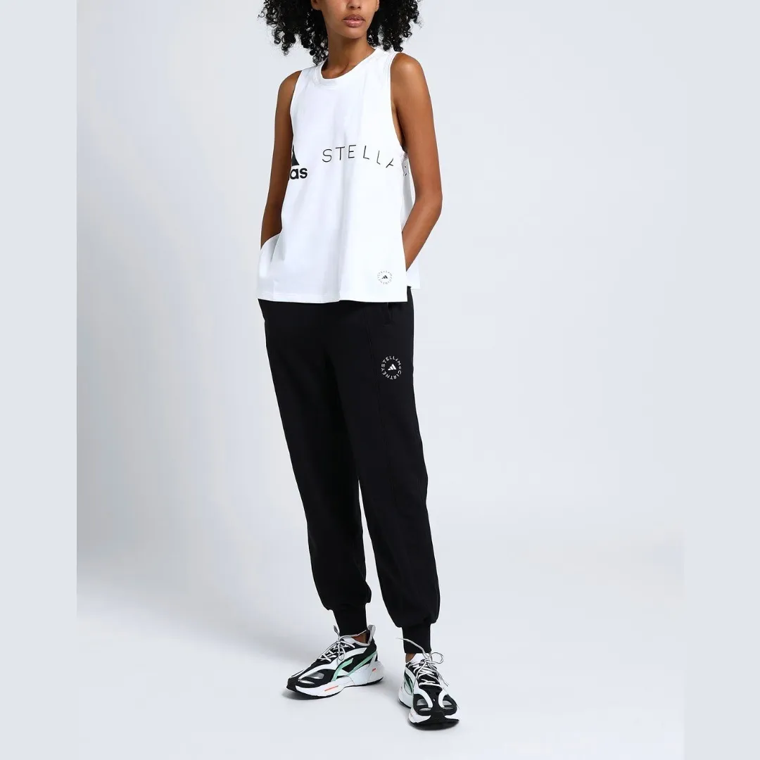 adidas by Stella McCartney  |Unisex Street Style Plain Cotton Logo Tanks & Camisoles