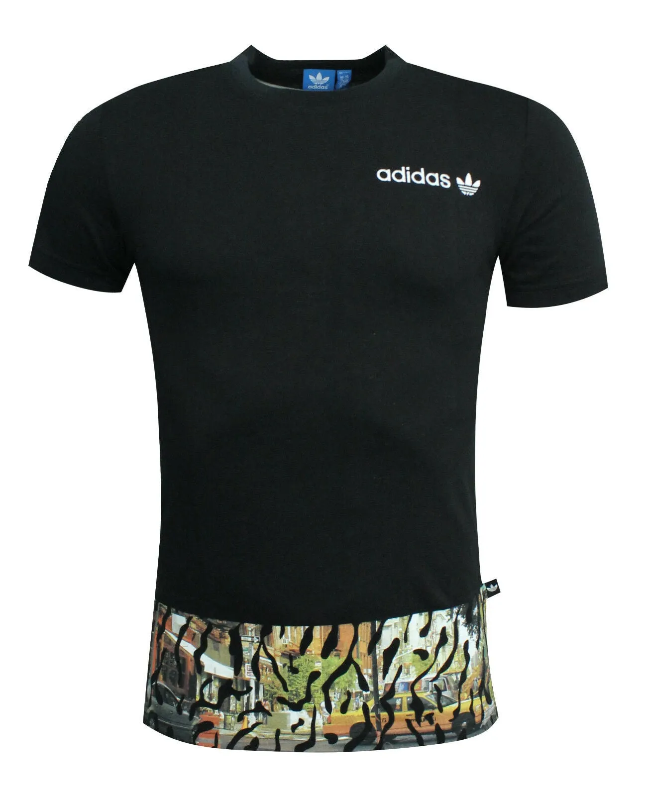 Adidas City Print Mens Black T-Shirt