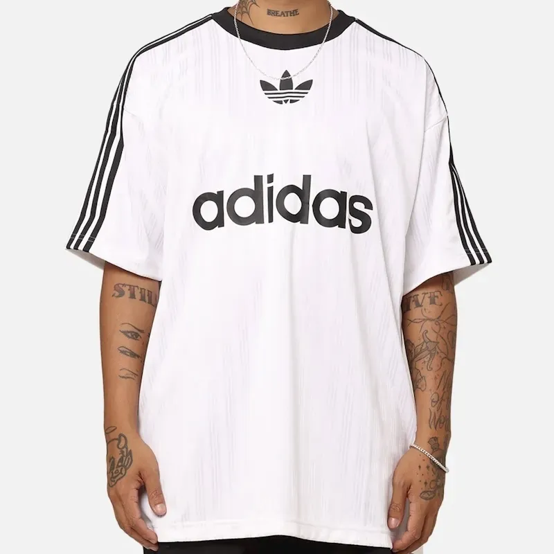 adidas  |Crew Neck Street Style Cotton Short Sleeves Logo