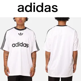 adidas  |Crew Neck Street Style Cotton Short Sleeves Logo