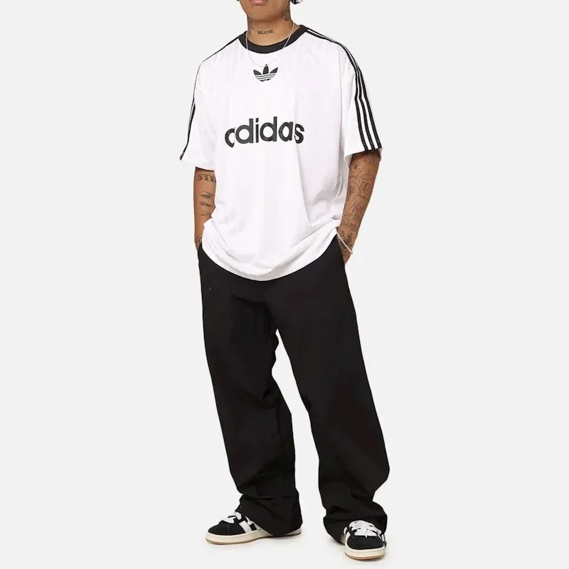 adidas  |Crew Neck Street Style Cotton Short Sleeves Logo