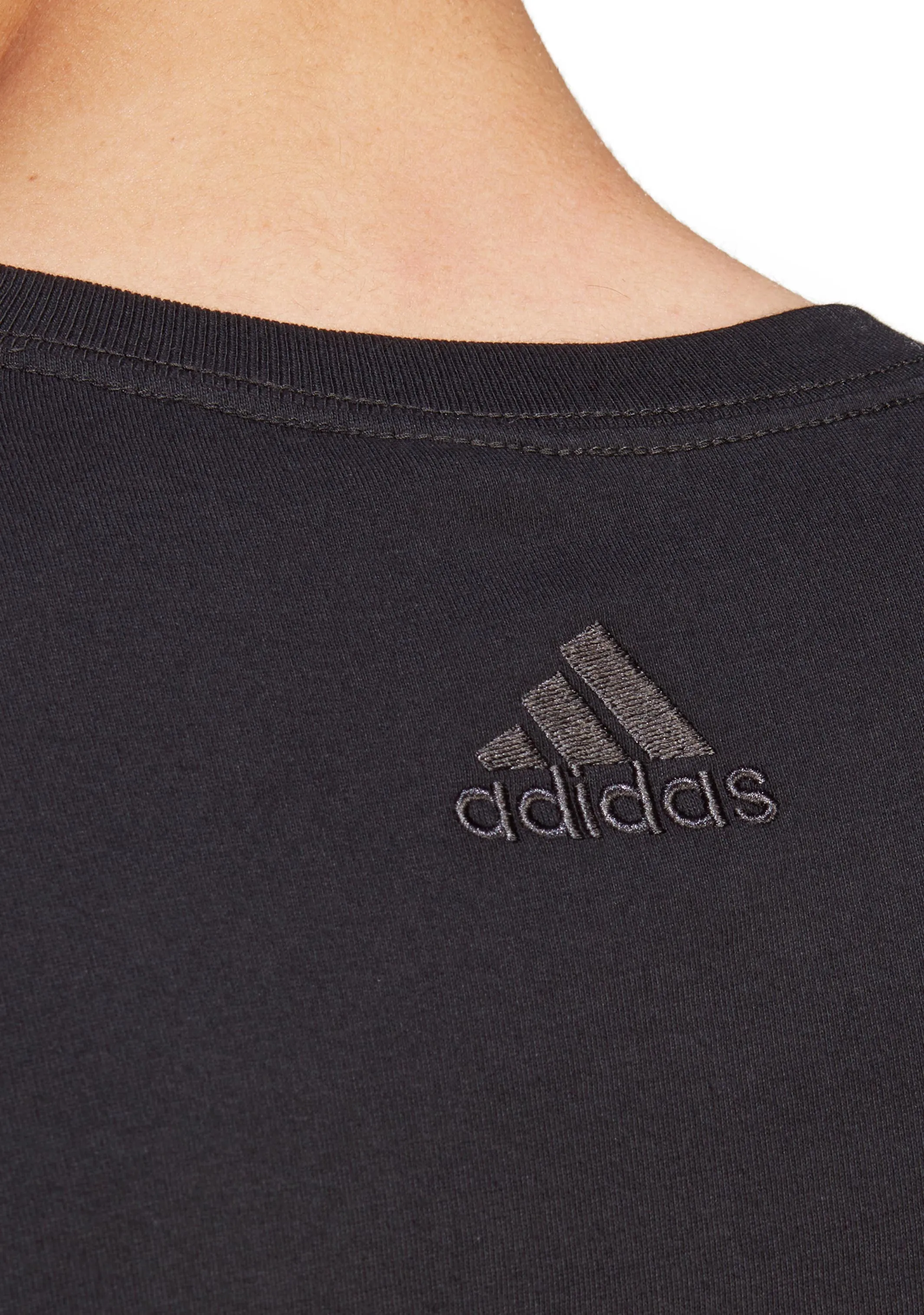 Adidas Mens Essentials Single Jersey Linear Embroidered Logo Tee  IC9274