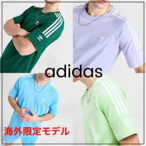 adidas  |Street Style Plain Cotton Short Sleeves Logo T-Shirts