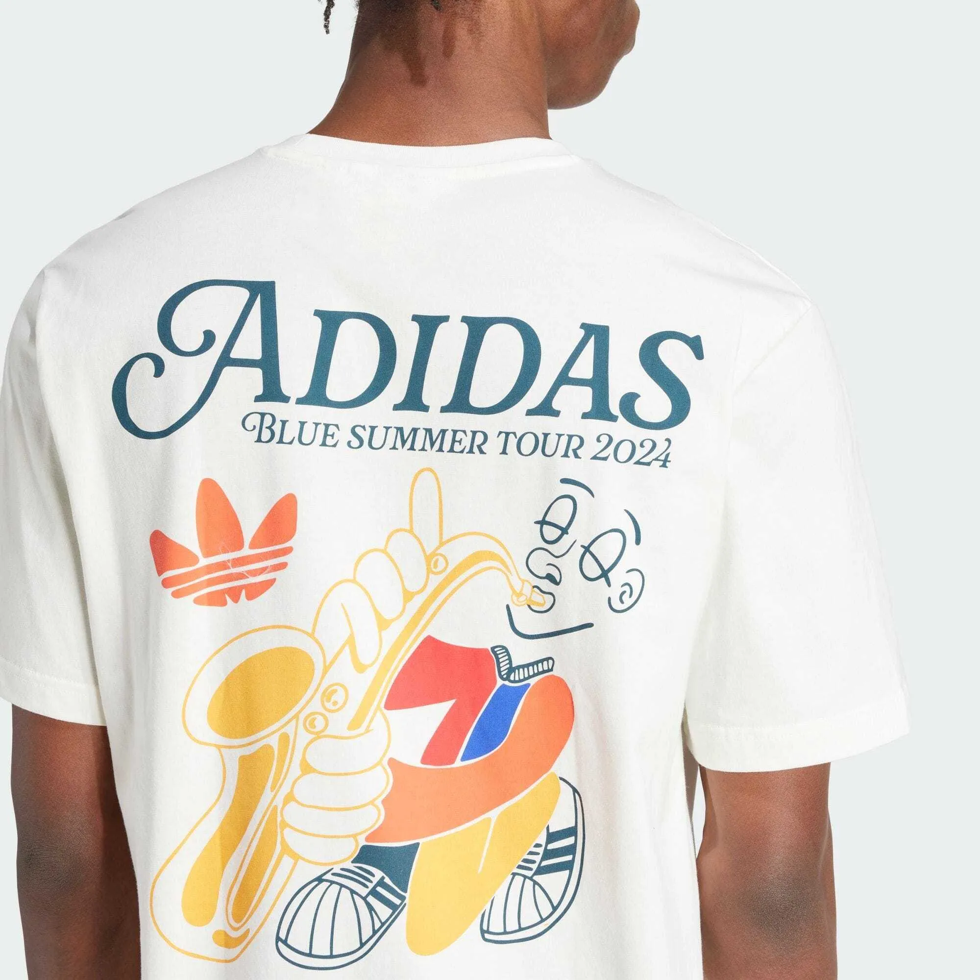 adidas  |Unisex Street Style U-Neck Plain Cotton Short Sleeves Logo