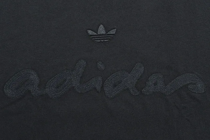 adidas  |Unisex U-Neck Bi-color Plain Short Sleeves Oversized Logo