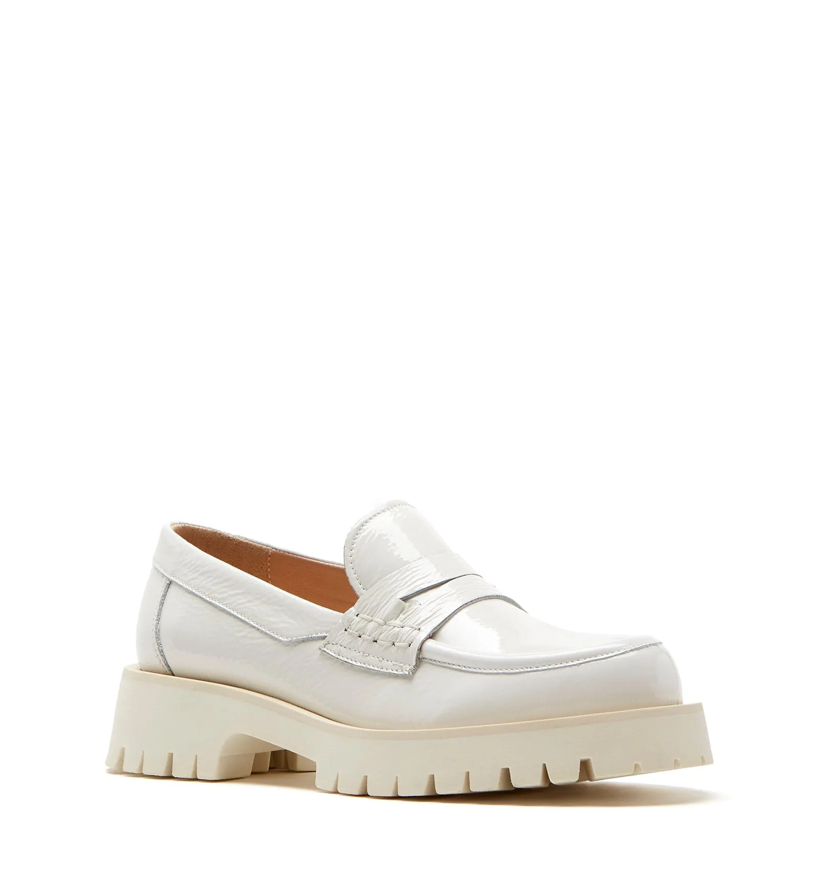 BENNICE CRINKLE LEATHER LOAFER