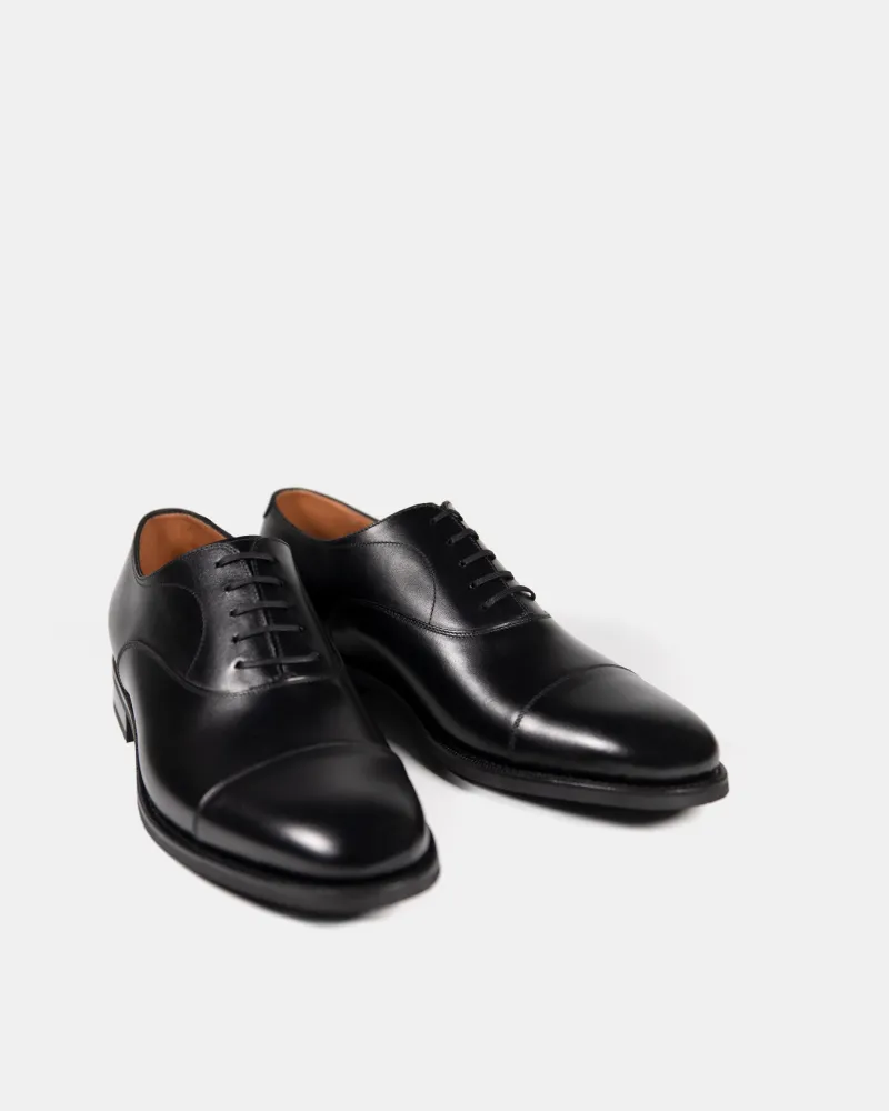 Black Oxford Dress Shoe with Rubber Soles