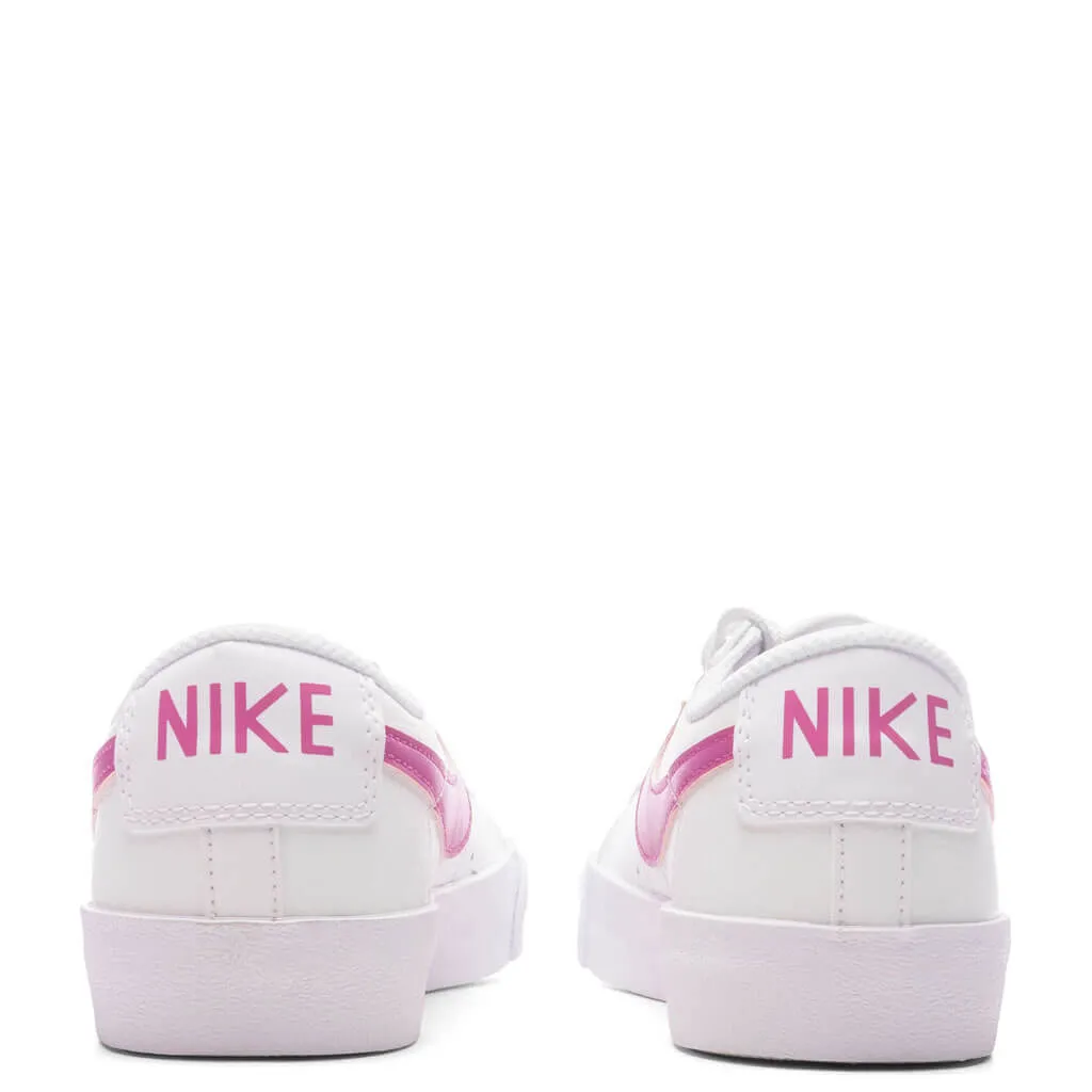 Blazer Low '77 (GS) - Summit White/Cosmic Fuchsia/White