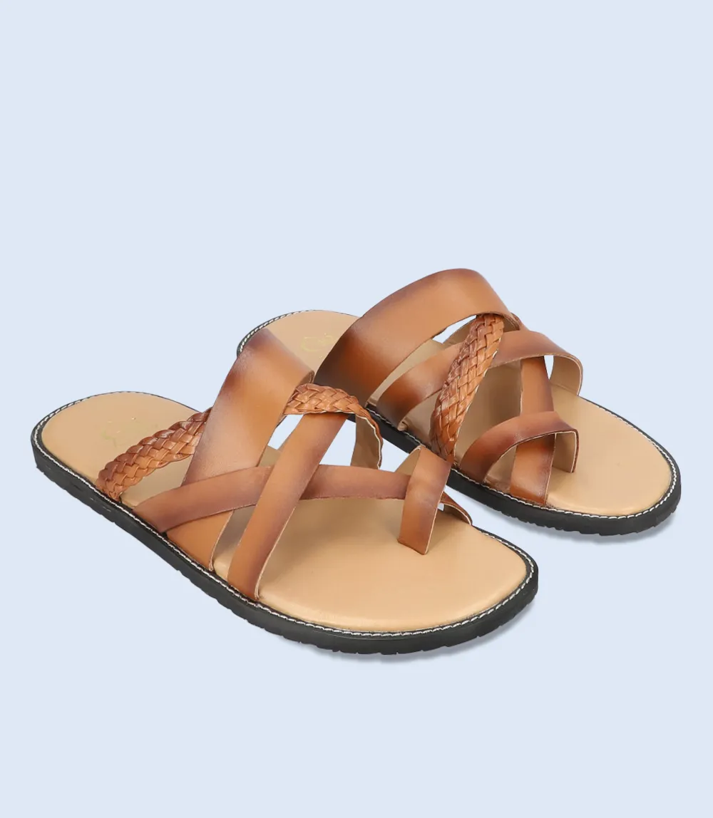 BM5596-TAN-Men Casual Chappal