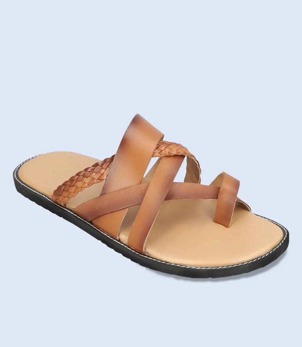 BM5596-TAN-Men Casual Chappal