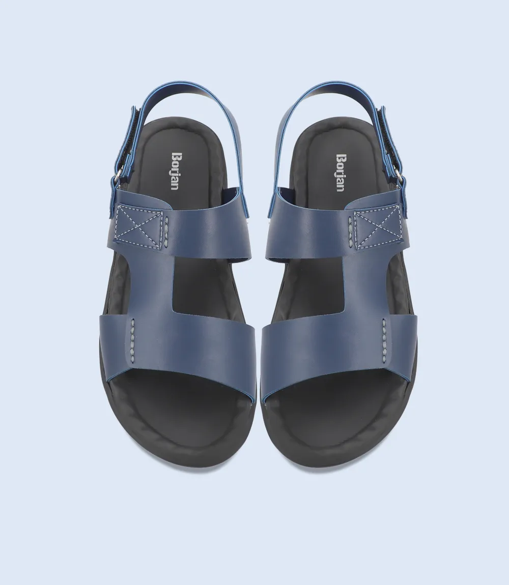 BM5616-BLUE-Men Casual Sandal