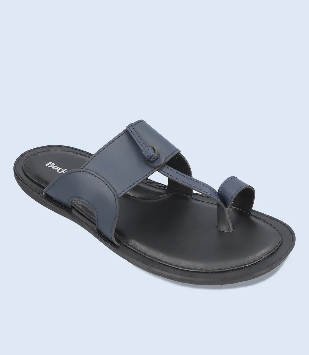 BM5636-NAVY-Men Casual Chappal