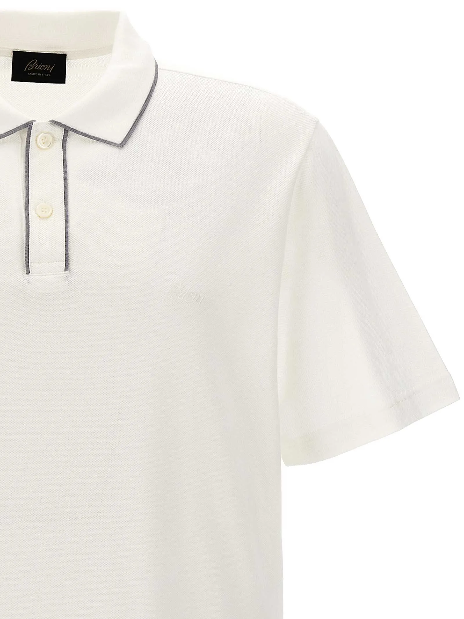 Brioni  |BRIONI Logo embroidery polo shirt