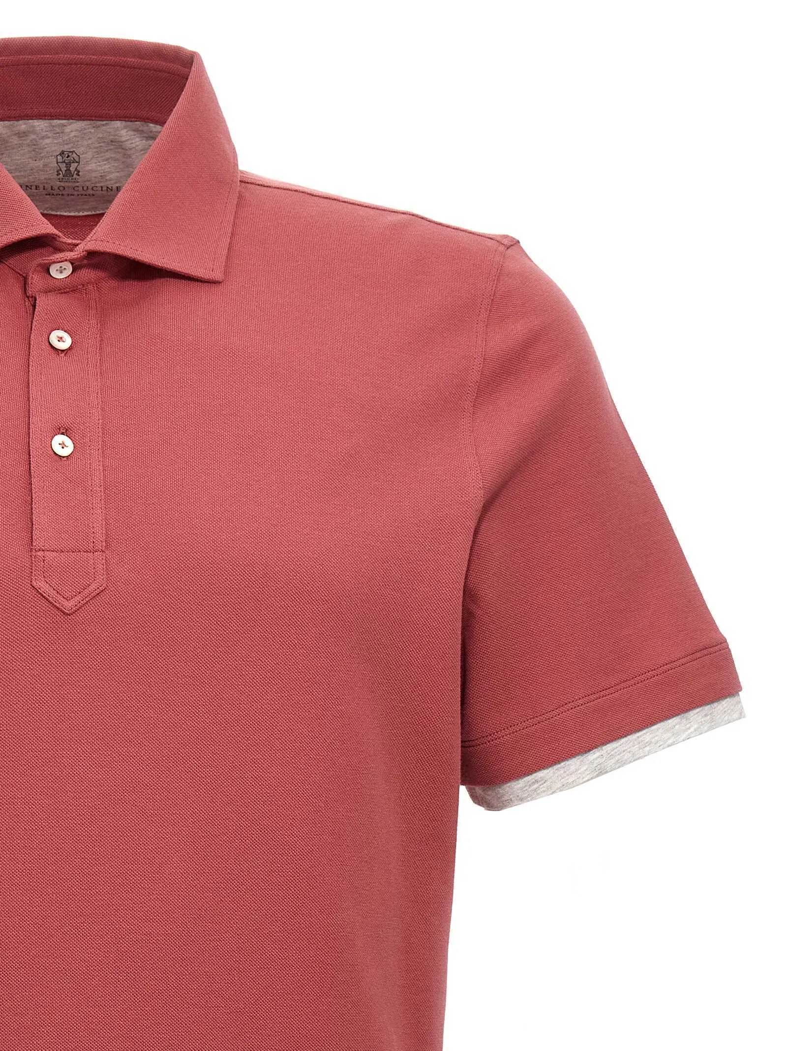 BRUNELLO CUCINELLI  |Brunello Cucinelli Double layer effect polo shirt