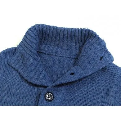 Button Down Vest for Men with Large Buttons and Thick Wool Knit