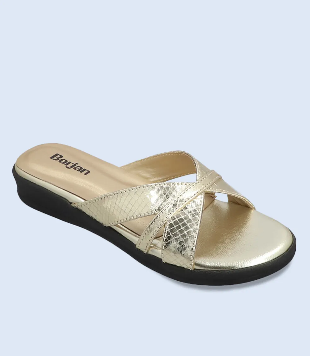 BW9196-GOLDEN-Women Casual Slipper