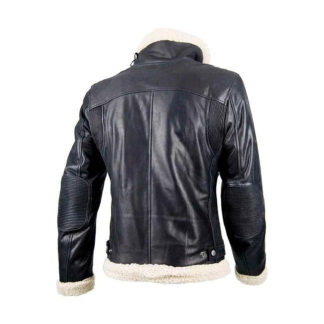 By City Eagle Leather Motorcycle Jacket Black