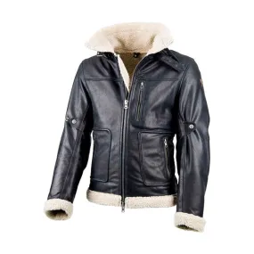 By City Eagle Leather Motorcycle Jacket Black