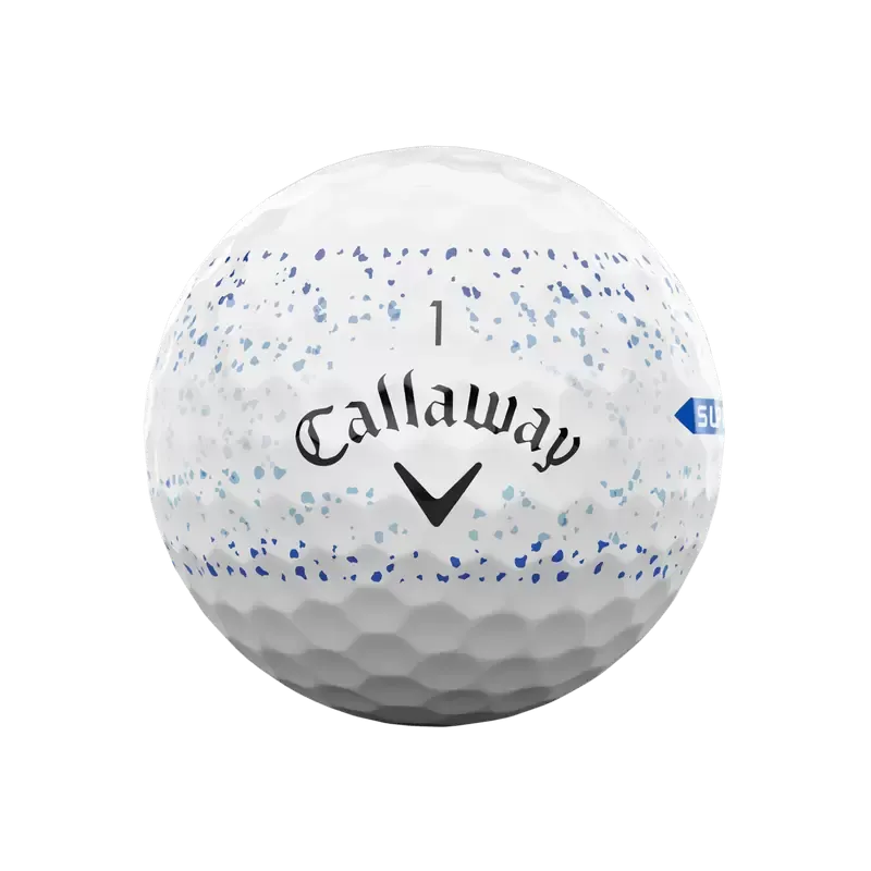 Callaway Supersoft Splatter 360 Blue Golf Balls Sleeve