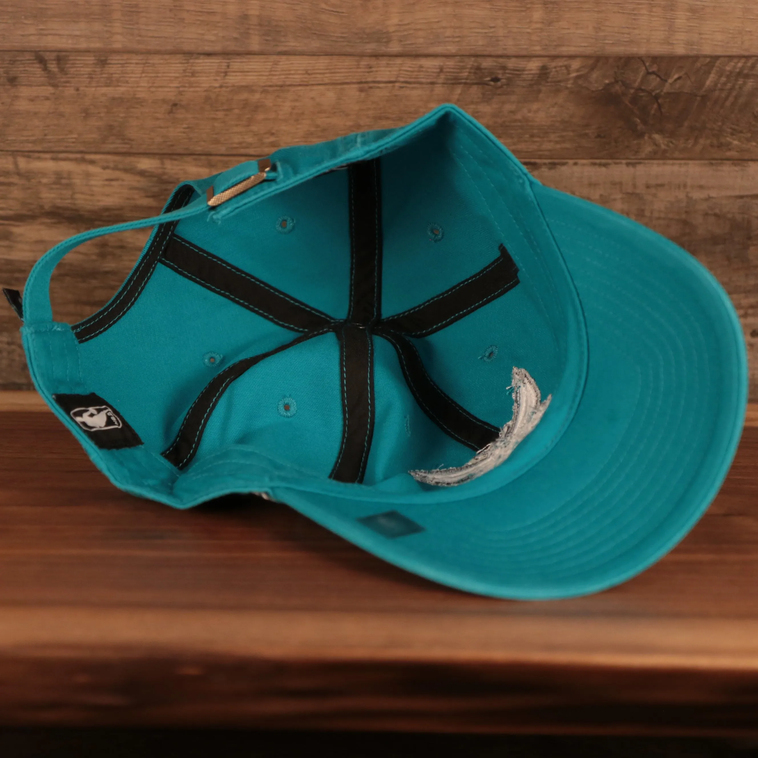 Charlotte Hornets Cyan Adjustable Dad Hat