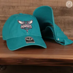 Charlotte Hornets Cyan Adjustable Dad Hat