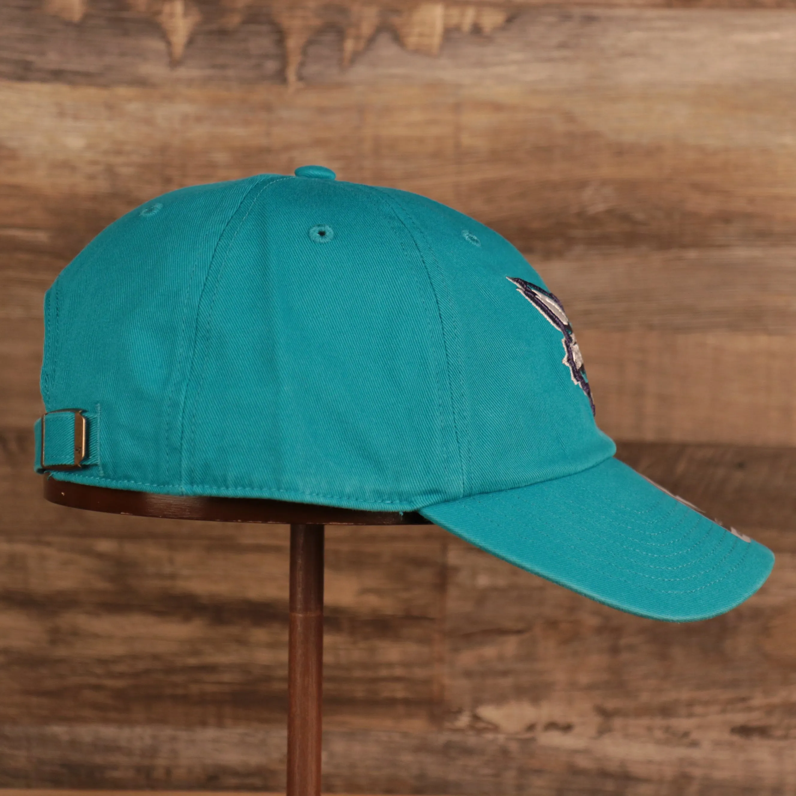 Charlotte Hornets Cyan Adjustable Dad Hat