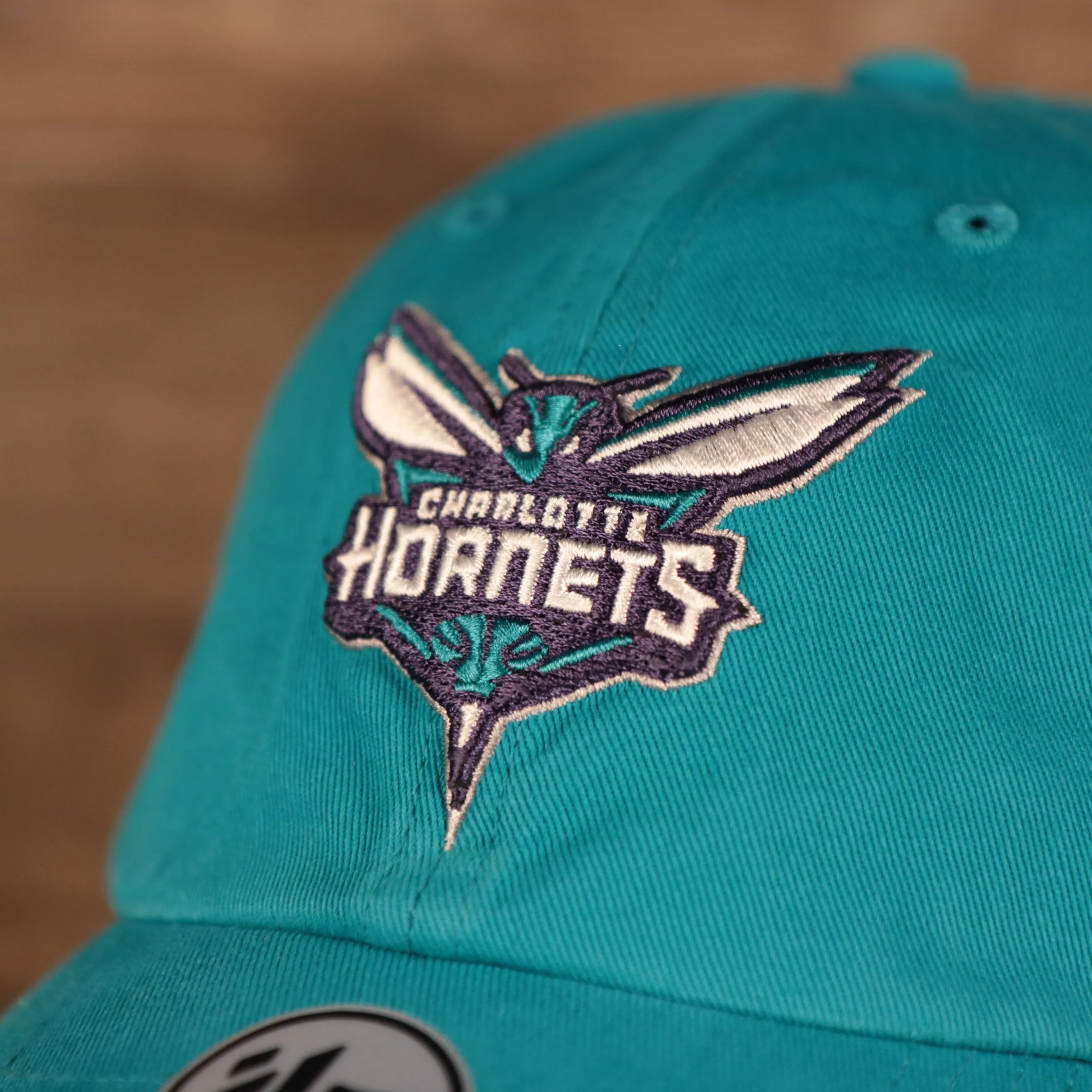 Charlotte Hornets Cyan Adjustable Dad Hat