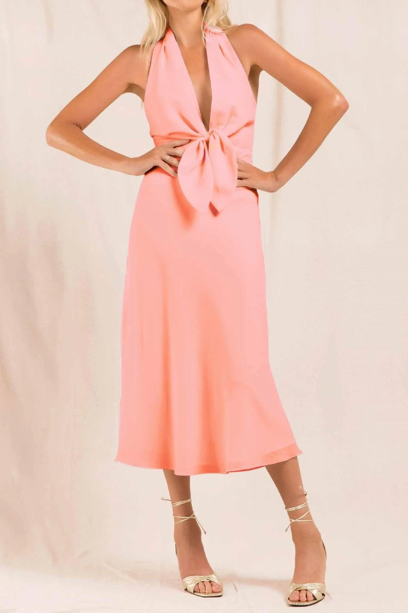 Charmane Dress - Coral