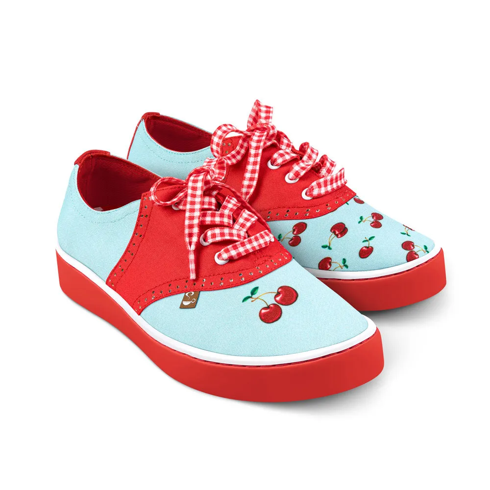 Chocolaticas® Cherry Blue Casual Sneaker