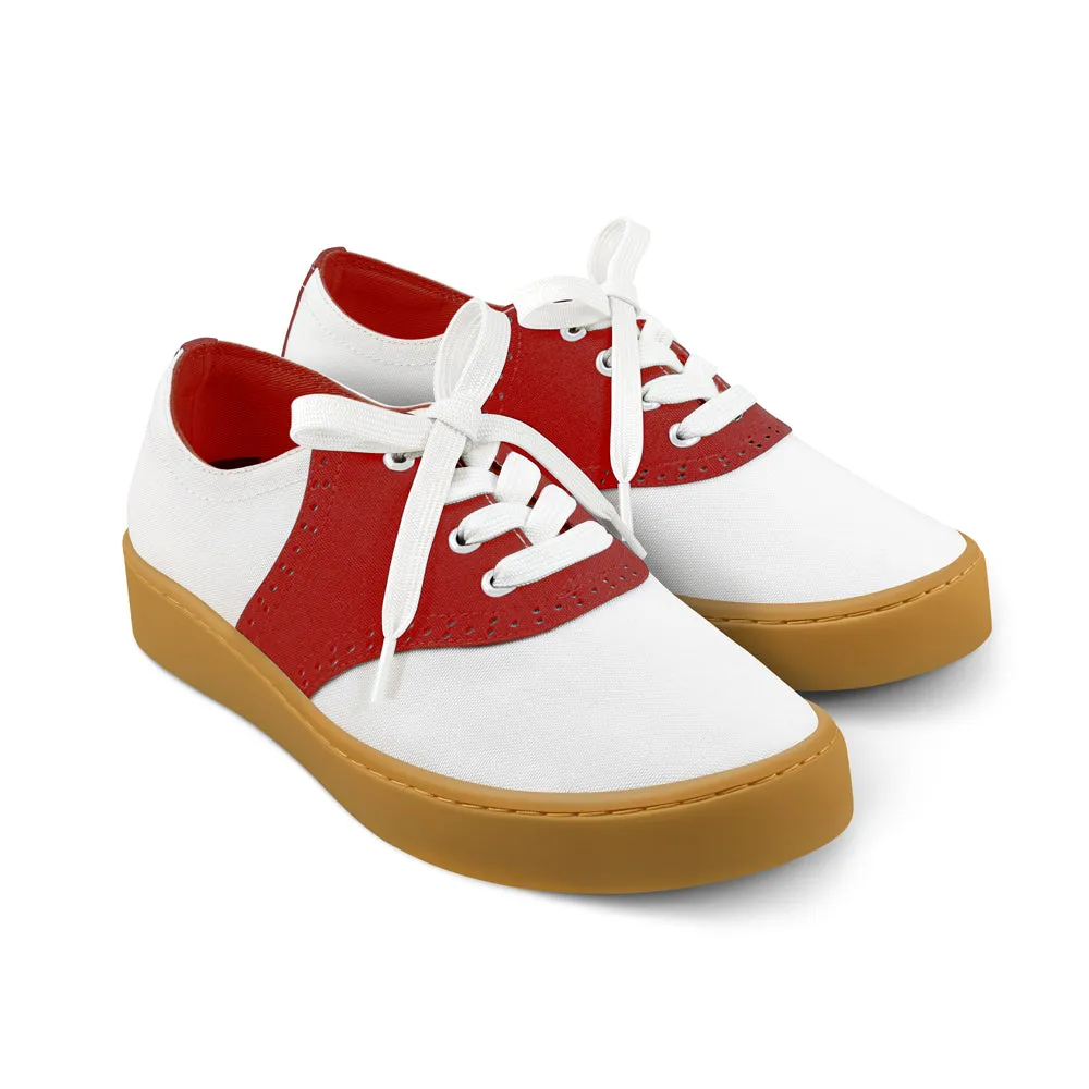 Chocolaticas® Saddle Red Casual Sneaker