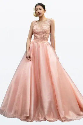 Cinderella Divine CD9178 Long Sleeveless Prom Dress A-Line Evening Gown