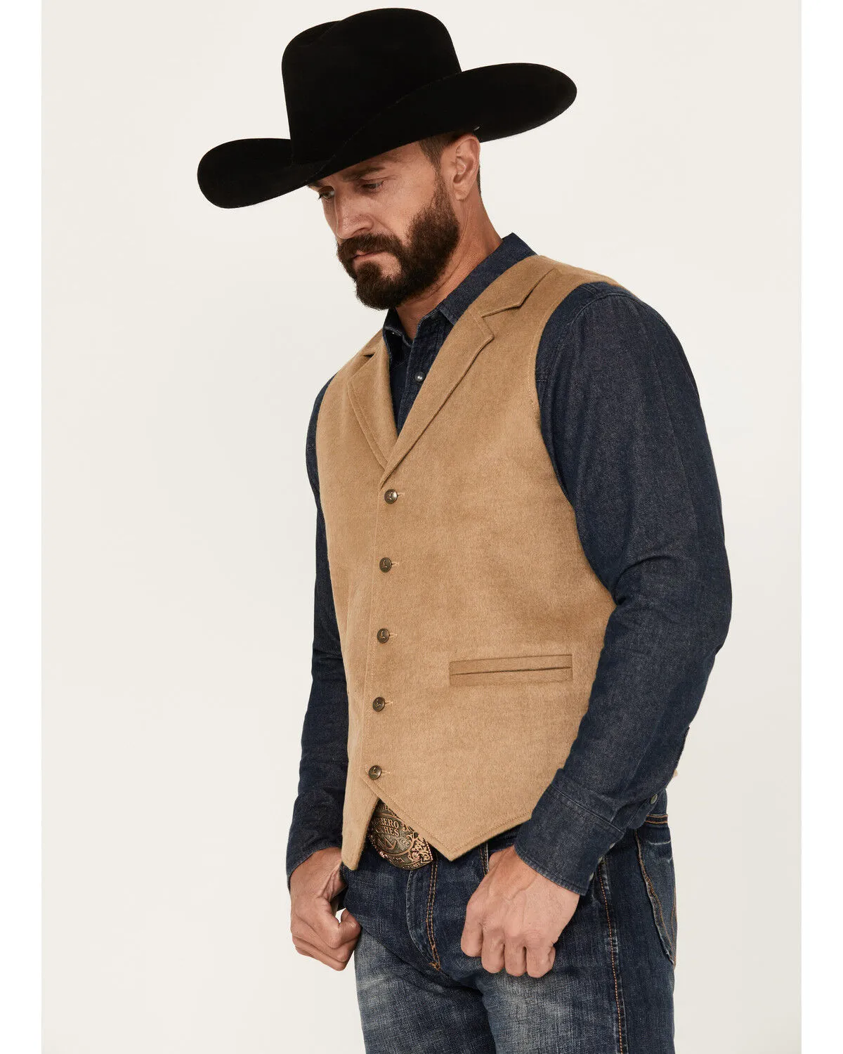 Cody James Men's Button-Down Wool Dress Vest