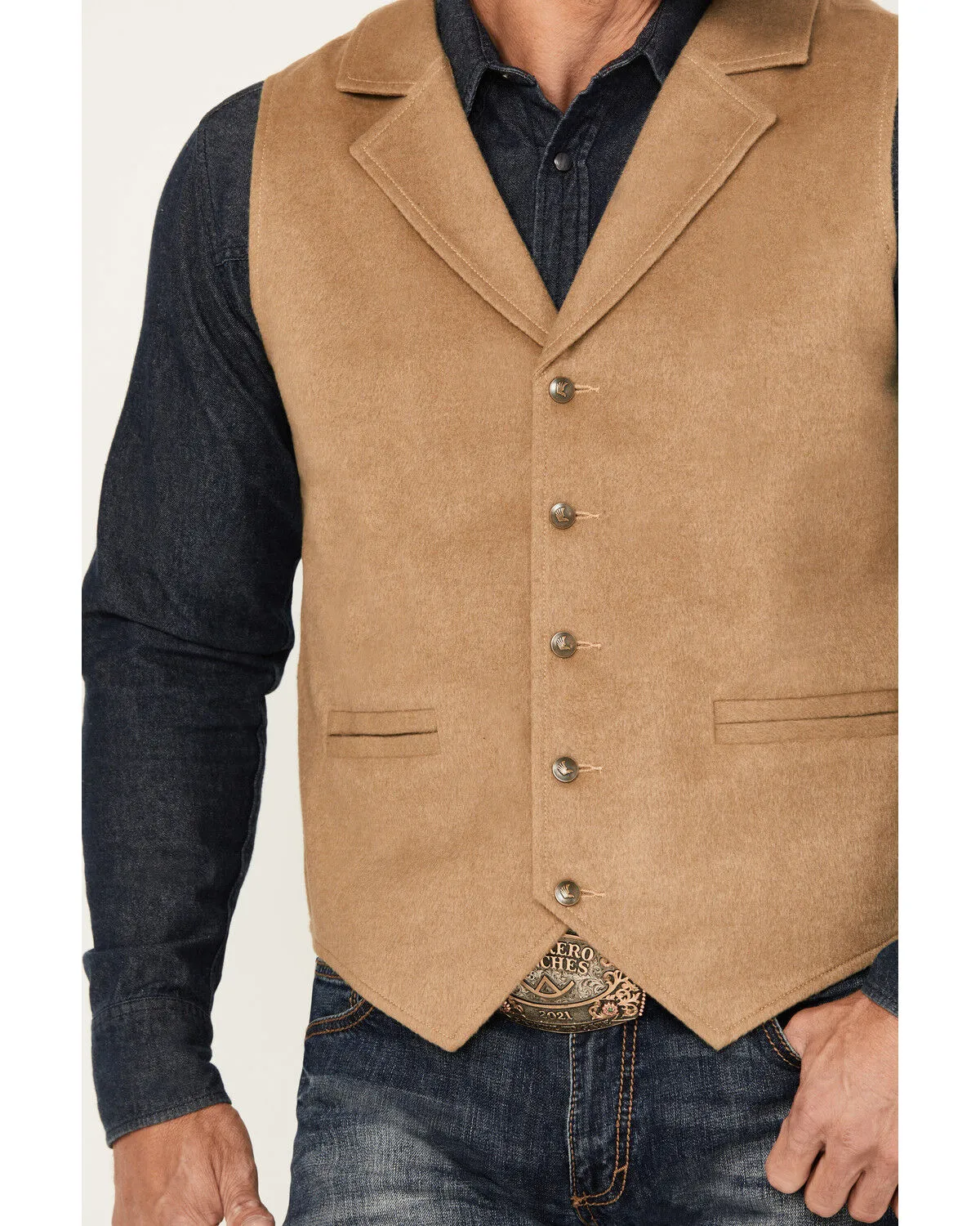 Cody James Men's Button-Down Wool Dress Vest