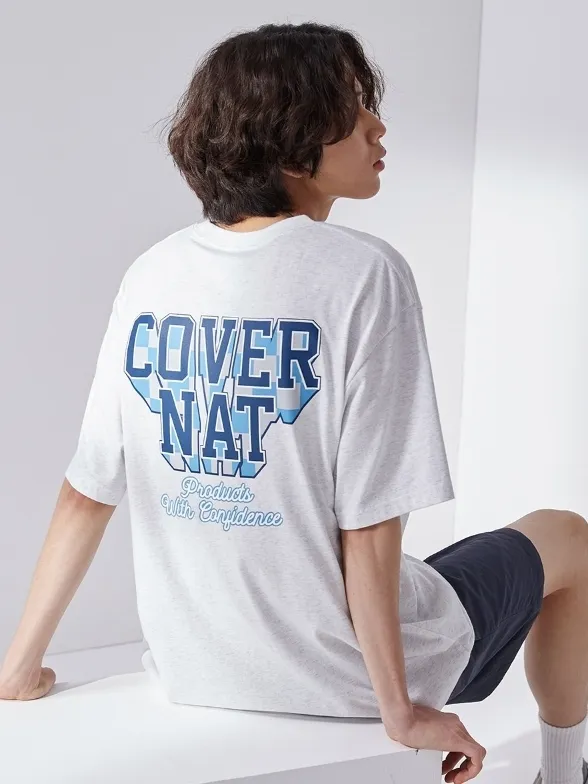 COVERNAT  |Unisex Street Style U-Neck Plain Cotton Short Sleeves Logo