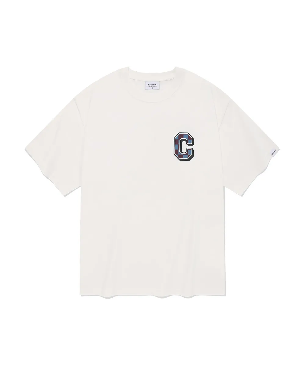 COVERNAT  |Unisex Street Style U-Neck Plain Cotton Short Sleeves Logo