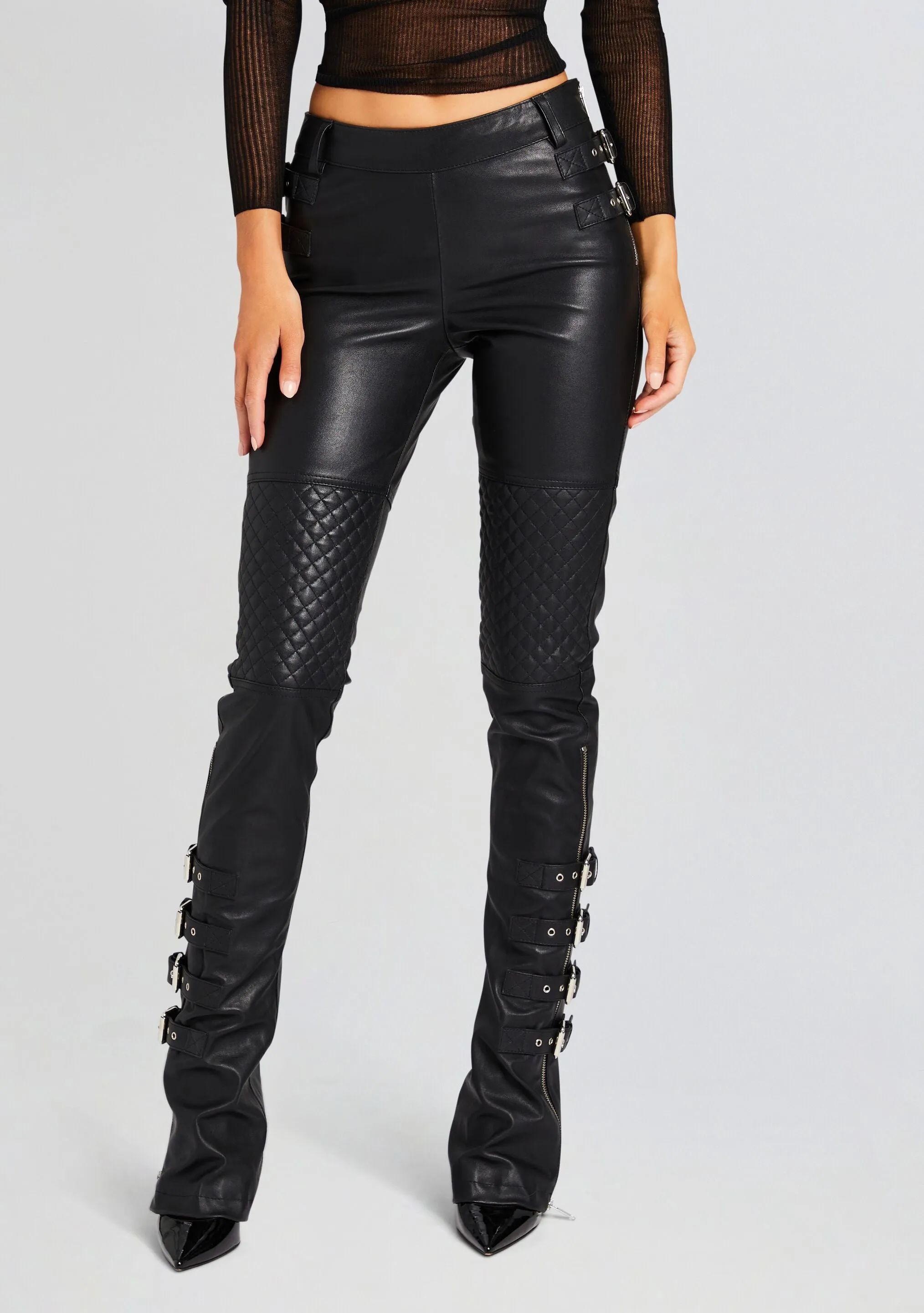 Della Leather Pant