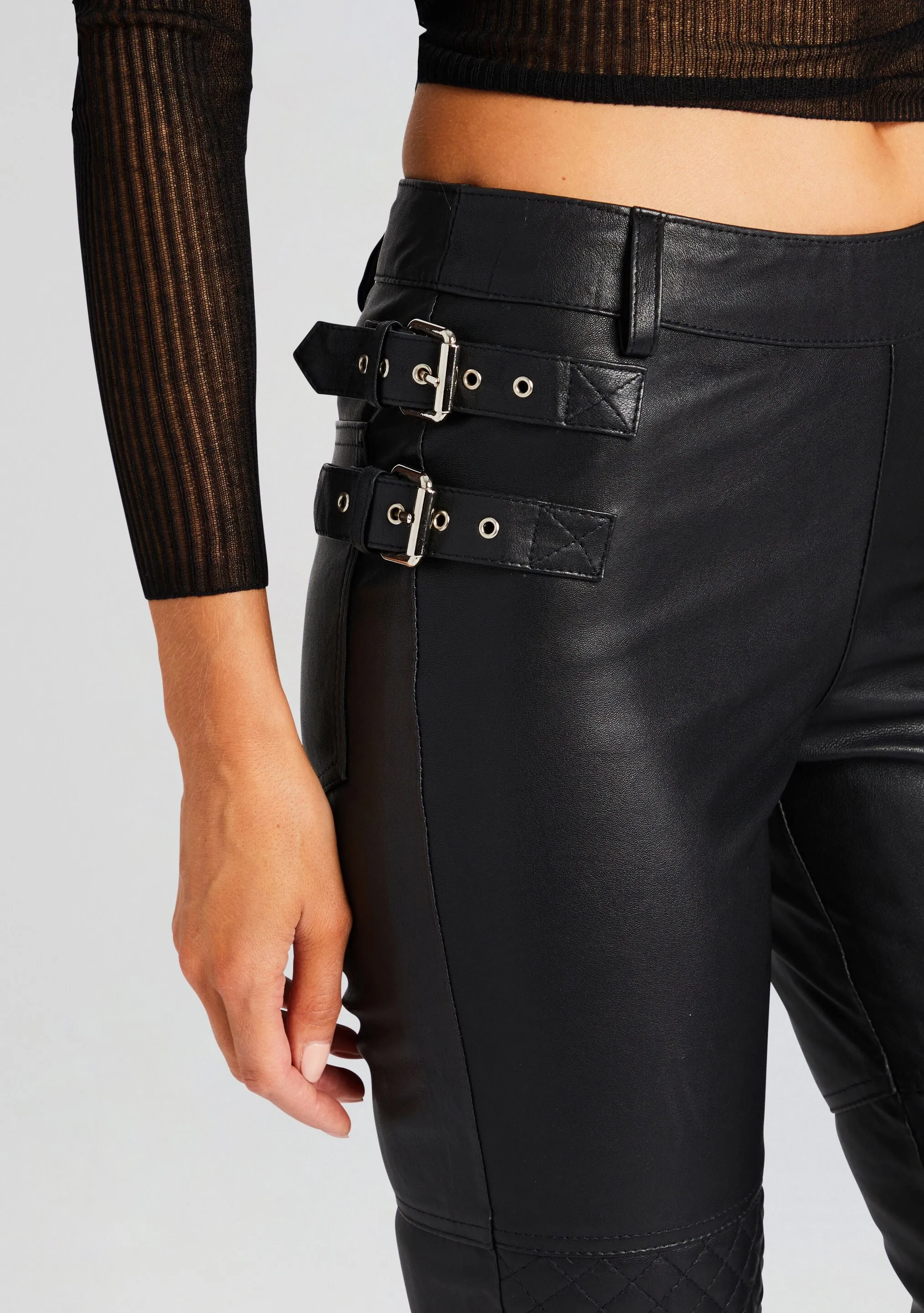 Della Leather Pant