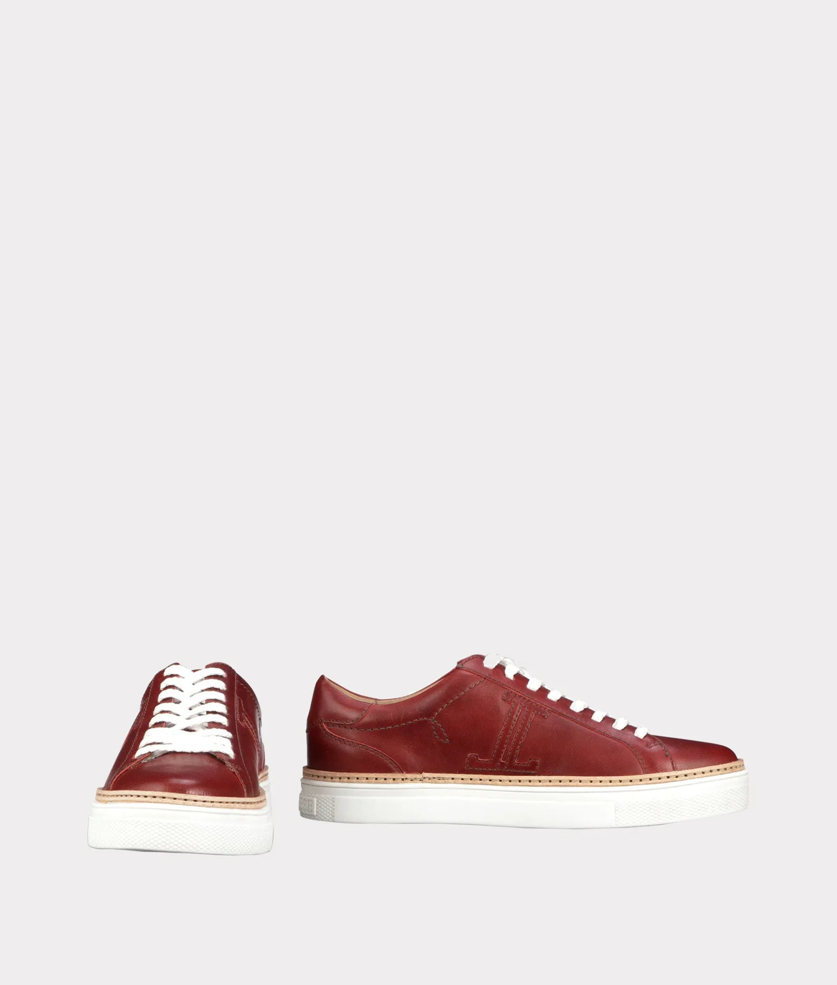 Double L Lace Up Sneaker :: Red