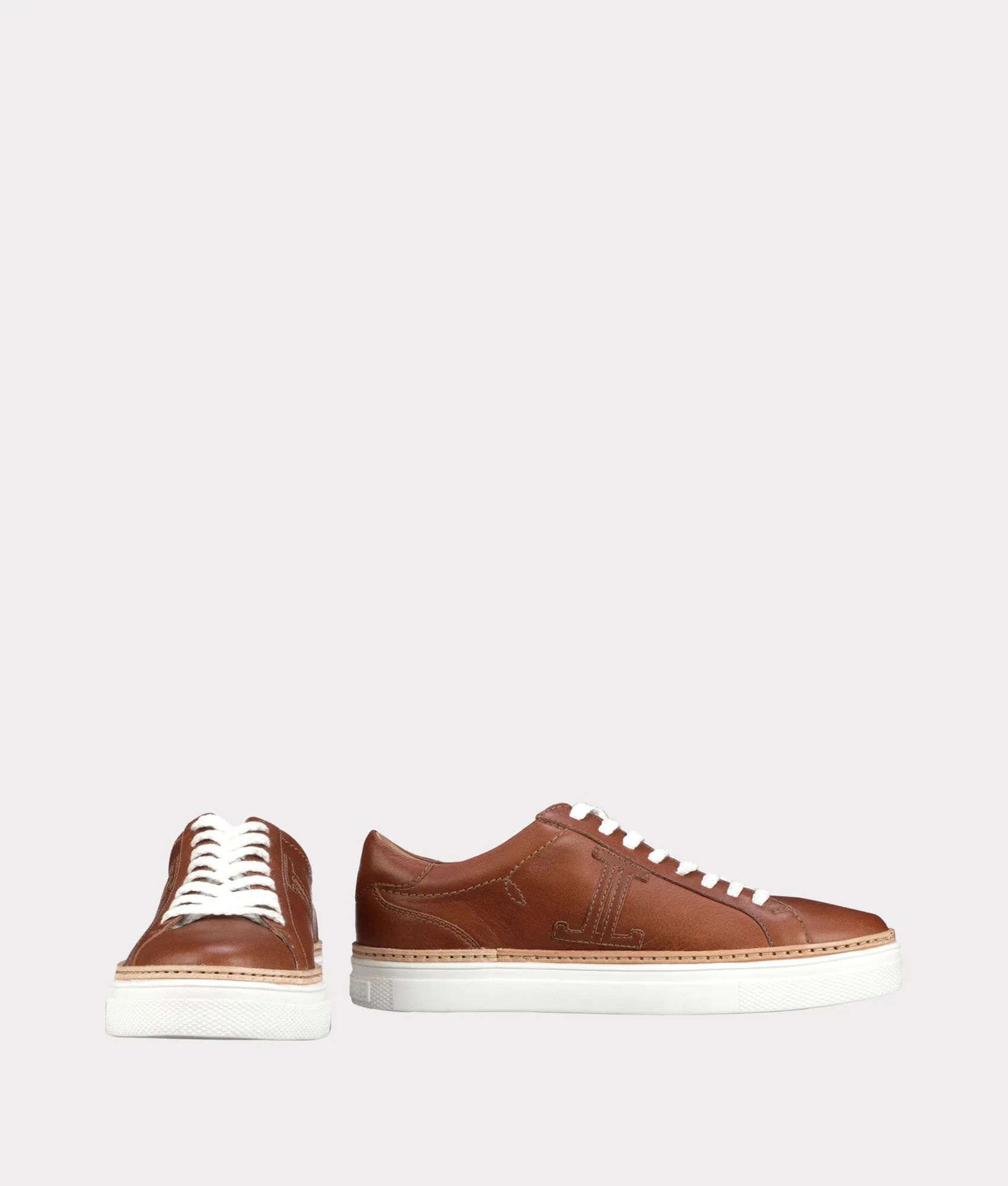 Double L lace Up Sneaker :: Whiskey