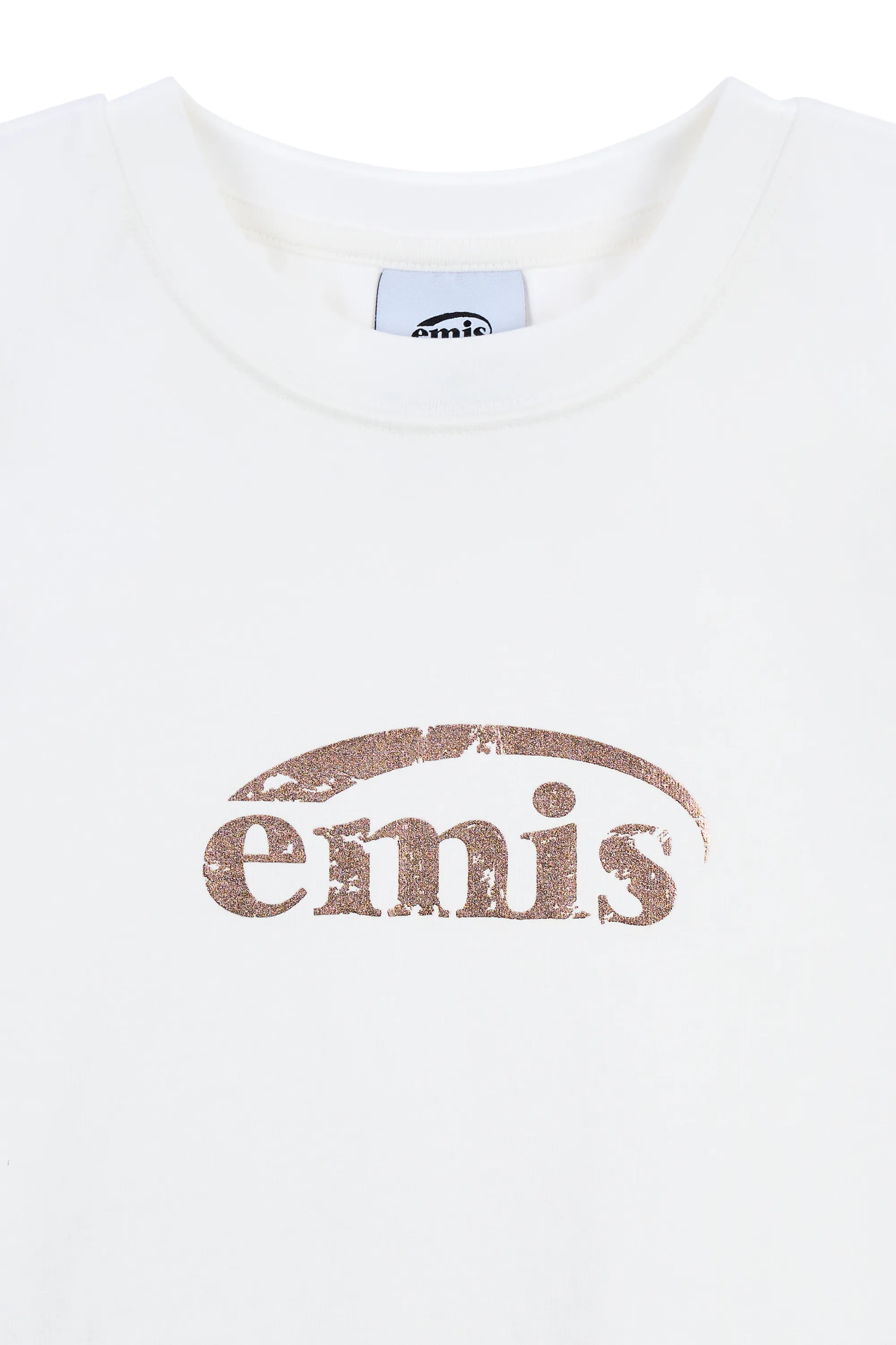 EMIS  |Casual Style Street Style Plain Cotton Logos on the Sleeves