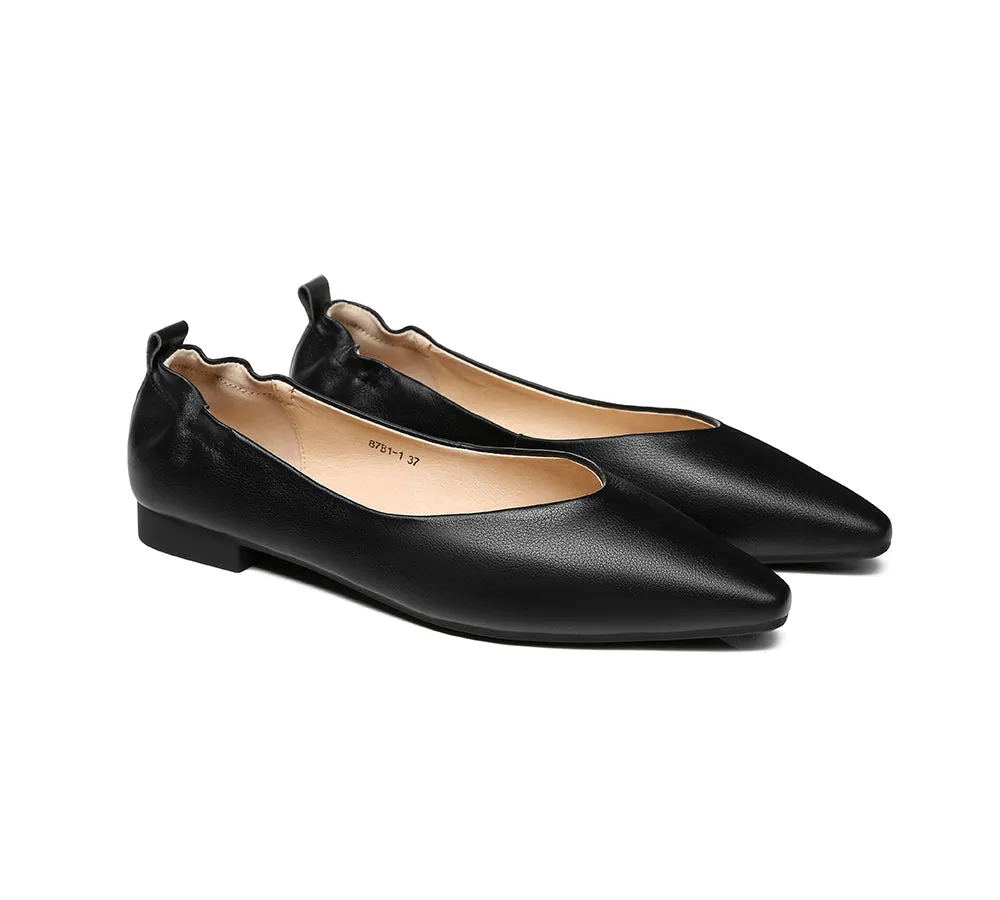 EVERAU Leather Flats Women Sera