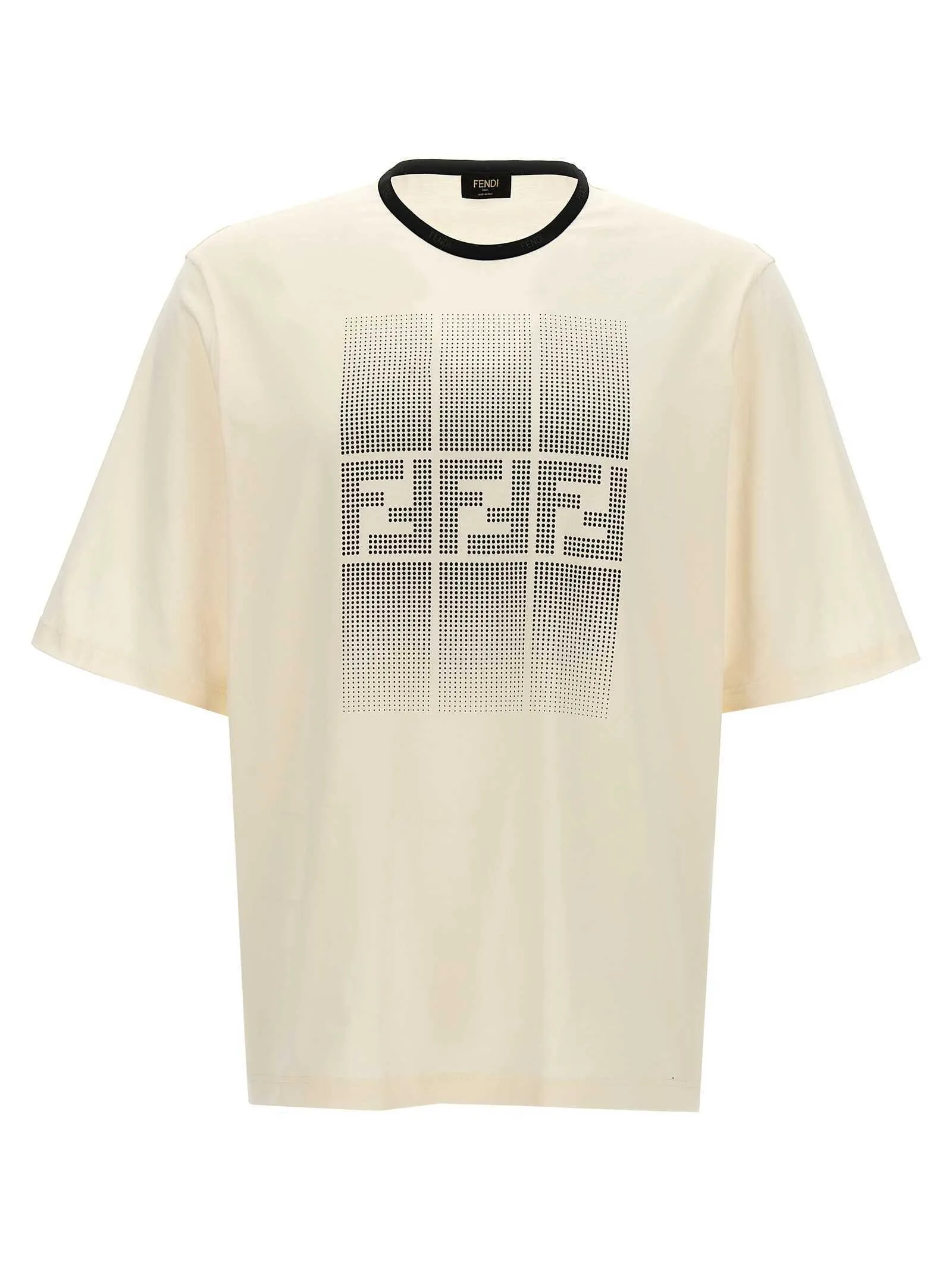 FENDI  |Fendi 'Gradient FF' logo t-shirt