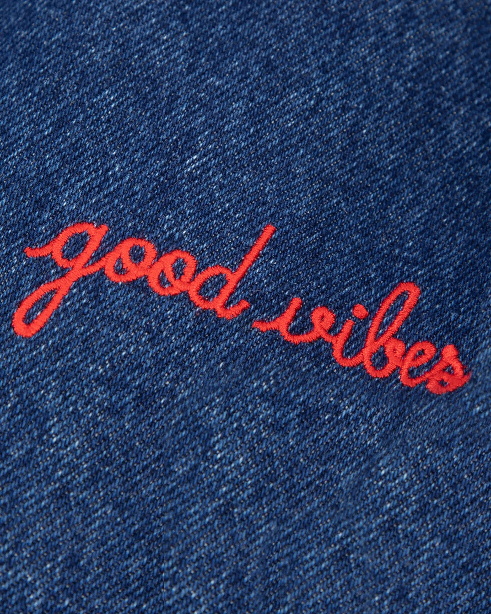 Good Vibes sébasto patchwork denim jacket