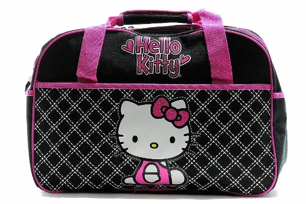 Hello Kitty Girl's Black Travel Duffle Bag KV3083014